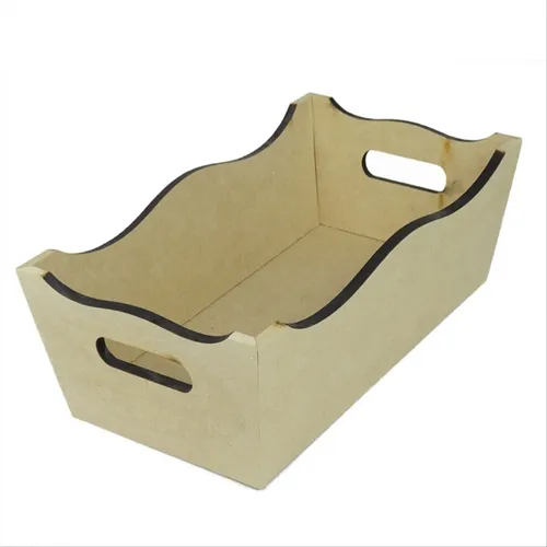 Cesto para pão em MDF - 26x13x10cm