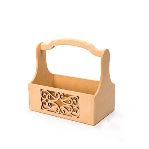 Cesta Esmalte Laser Vazada - P - 25,8x25x15cm