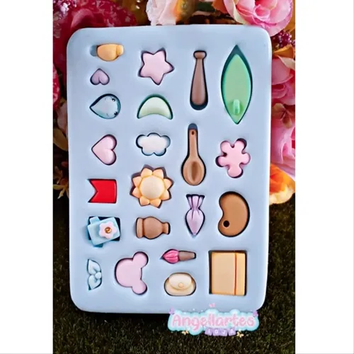 Molde Silicone - Biscuit - Misturinhas - Angellartes