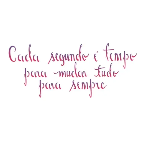 Stencil - 10x30cm - Cd Seg é Temp p/ Mudar Tudo - OPA2229 - Opa Criando Arte