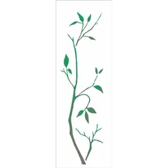 Stencil - 10x30cm - Galho II - OPA2156 - Opa Criando Arte