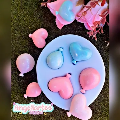 Molde Silicone - Biscuit - Balões - Angellartes