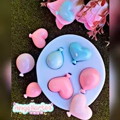 Molde Silicone - Biscuit - Balões - Angellartes