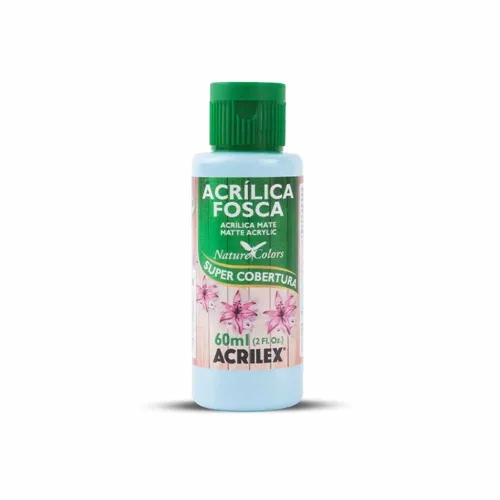 Tinta Acrílica Fosca - 60ml - Azul Hortência - 579 - Acrilex