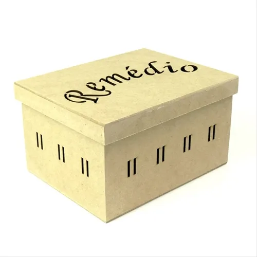 Caixa MDF Remédio Passa Fita - REF.1235 - 21x16x13cm