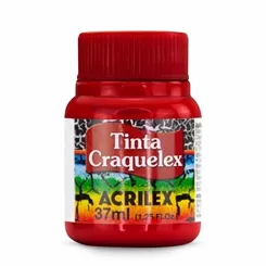 Tinta Craquelex - 37ml - 507 - Vermelho Fogo - Acrilex