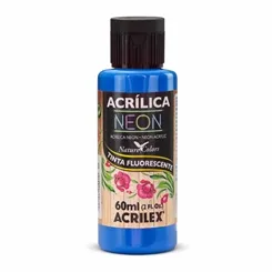 Tinta Acrílica Fosca Neon - Azul - 109 - Acrilex