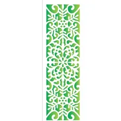 Stencil - 10x30cm - Flor - OPA1995 - Opa Criando Arte