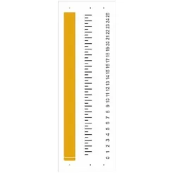 Stencil - 10x30cm - Costura Fita Métrica - OPA2911 - Opa Criando Arte