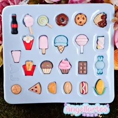 Molde Silicone - Biscuit - Gostosuras Mini - Angellartes