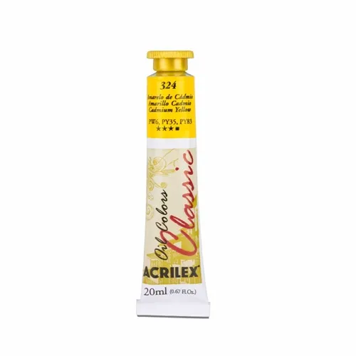 Tinta Óleo - 20ml - Amarelo Cadmio - 324 - Acrilex
