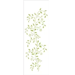 Stencil - 10x30cm - Galhos com Folhas - OPA1353 - Opa Criando Arte