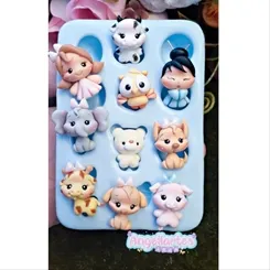 Molde Silicone - Biscuit - Miudinhos - Angellartes