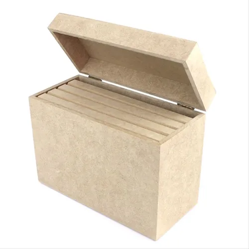 Caixa MDF Foto Lisa 4 Álbuns - REF.201 - 21,5x10x17cm