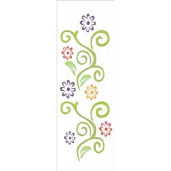 Stencil - 10x30cm - Arabesco Flores - OPA960 - Opa Criando Arte