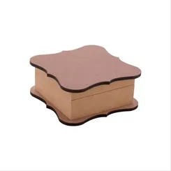 Caixa Chá Turca Ondulada - P - 16x16x7cm