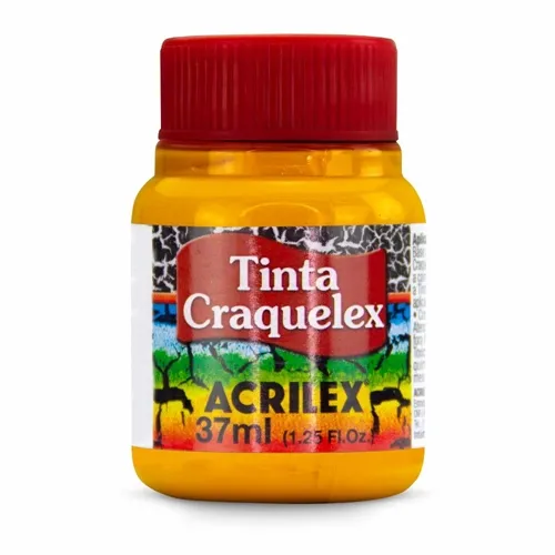 Tinta Craquelex - 37ml - Amarelo Ouro - 505 - Acrilex