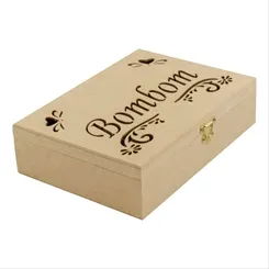 Caixa Bombom C/Dobradiça - 25x18x6cm - 6mm