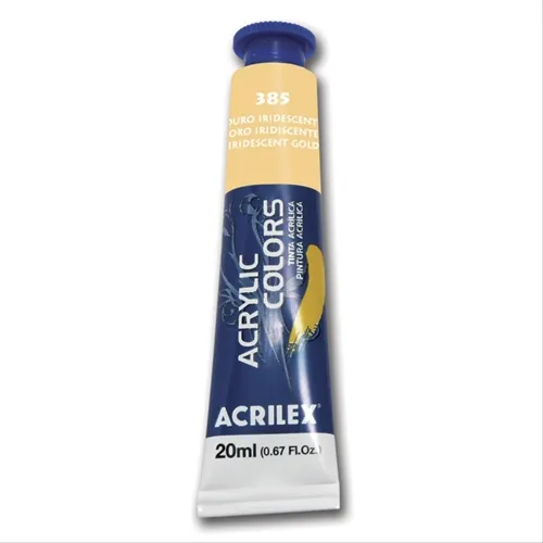 Acrylic Colors - 20ml - Ouro Iridescente - 385 - Acrilex