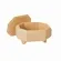 Caixa Russa Oitavada Tupiada Retangular c/ Pé - Pequena MDF - 19,5X15,5X7cm