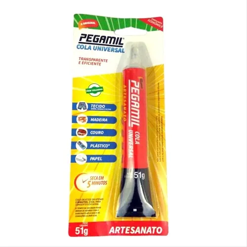 Cola Universal - Artesanato - Pegamil - Bisnaga 51g