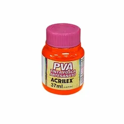 Tinta Plástica PVA - 37ml - Laranja Escuro - 832 - Acrilex