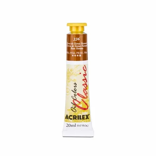 Tinta Óleo - 20ml - Terra Siena Natural - 336 - Acrilex