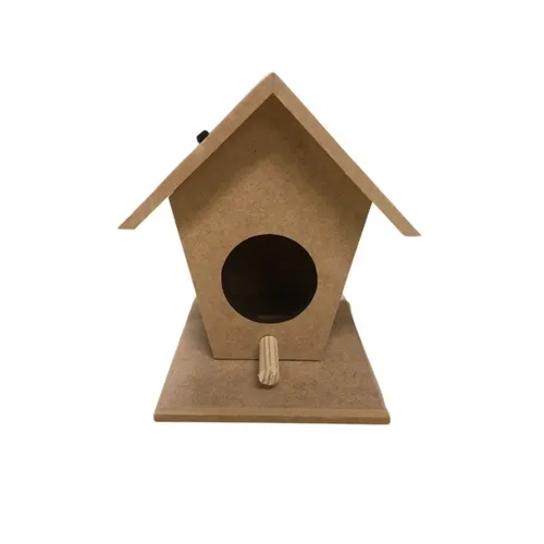 Casa Passarinho MDF Teto Liso Pequena - 831