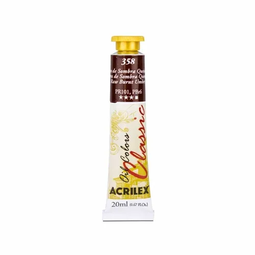 Tinta Óleo - 20ml - Terra de Sombra Queimada - 358 - Acrilex