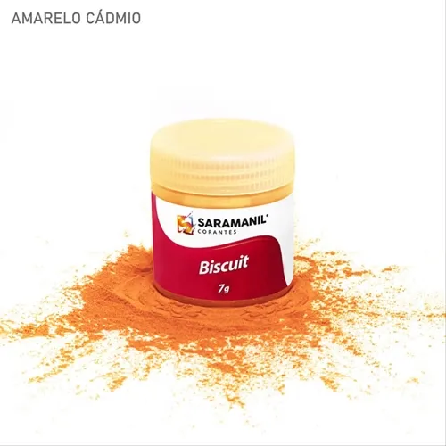 Corante de Biscuit - 75.081 - Amarelo Cádmio 7g - Saramanil