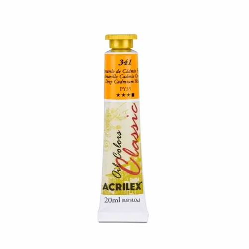 Tinta Óleo - 20ml - Amarelo Cadmio Escuro - 341 - Acrilex
