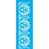 Stencil - 10x30cm - Barra Arabesco Flor - OPA2220 - Opa Criando Arte