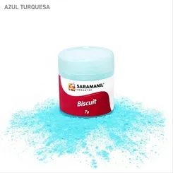 Corante de Biscuit - 75.083 - Azul Turqueza 7g - Saramanil