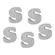 Resina Letra S - 5 Peças