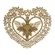 Coração divino c/3 Peças - 20x22cm