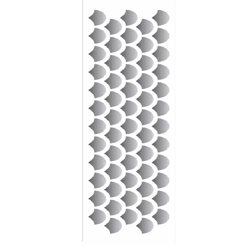 Stencil - 10x30cm - Escamas - OPA1849 - Opa Criando Arte