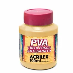 Tinta Plástica PVA - 100ml - Camurça - 525 - Acrilex