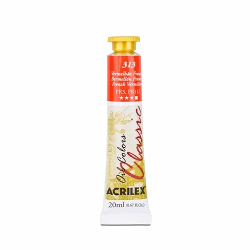 Tinta Óleo - 20ml - Vermelho Francês - 313 - Acrilex