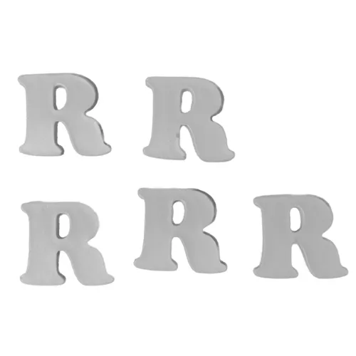 Resina Letra R - 5 Peças