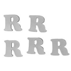 Resina Letra R - 5 Peças