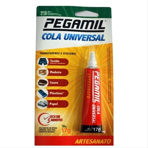 Cola Universal - Artesanato - Pegamil - Bisnaga 17g