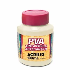 Tinta Plástica PVA - 100ml - Marfim - 529 - Acrilex