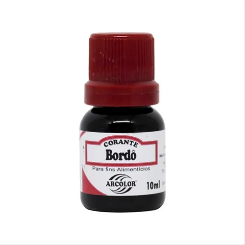 Corante Alimentício - Bordô - 10ml