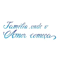 Stencil - 10x30cm - Onde o Amor Começa - OPA2226 - Opa Criando Arte