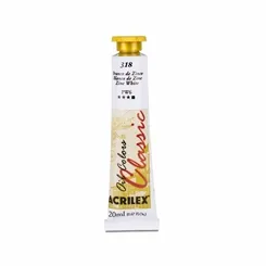 Tinta Óleo - 20ml - Branco de Zinco - 318 - Acrilex