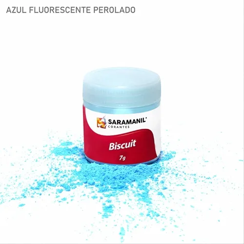 Corante de Biscuit - 75.035 -  Fluor Perol - Azul 7g - Saramani