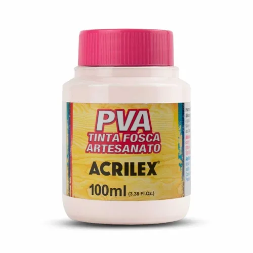 Tinta Plástica PVA - 100ml - Rosa Bebê - 813 - Acrilex