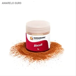 Corante de Biscuit - 75.001 - Amarelo Ouro 7g - Saramanil