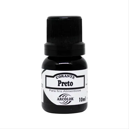 Corante Alimentício - Preto - 10ml