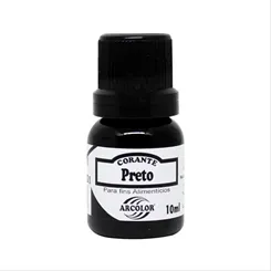 Corante Alimentício - Preto - 10ml